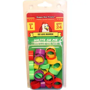 Happy Hen Treats Ez Leg Bands - Large 24-ct