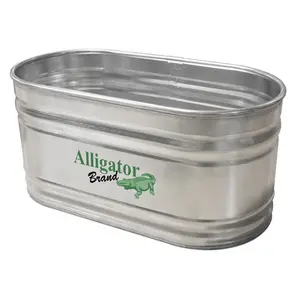 Stock Tank Galvanized Re228 Round-End 2.5x2x8 266-Gallon
