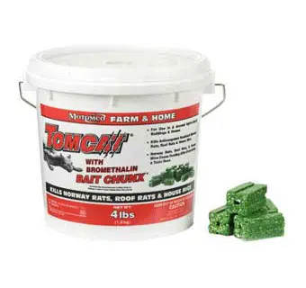 TOMCAT WITH BROMETHLIN BAIT CHUNX 1 OZ IN 4 LB PAIL
