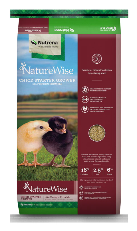 Nature Wise Chick Start / Grow 18% Cr 50 lb