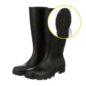 Men's 15" All-Purpose PVC Black Boot Size 13