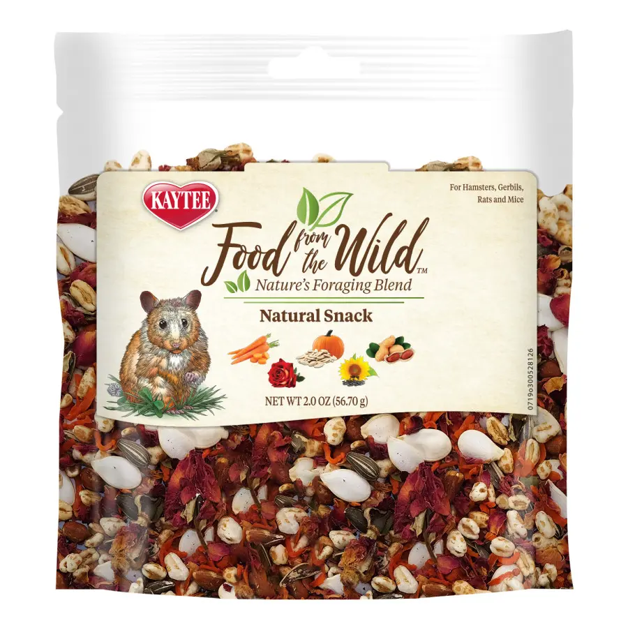 2 oz Kaytee Food From the Wild Natural Snack Hamster and Gerbil