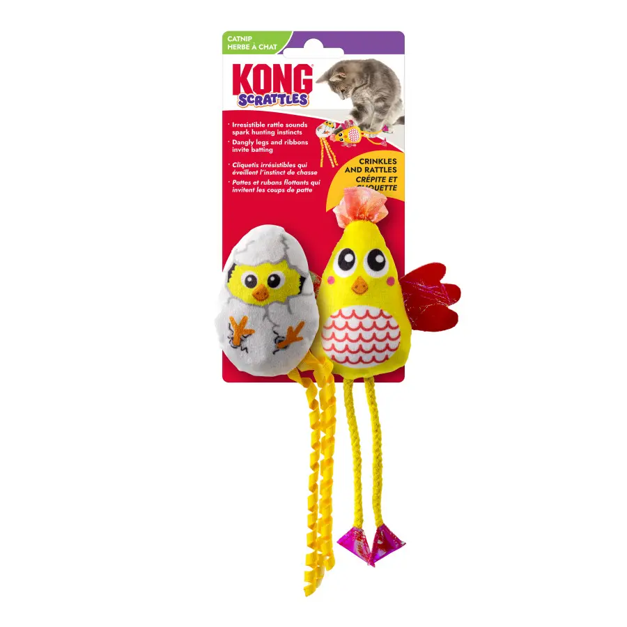 Kong Scrattles Cat Toy Chicken