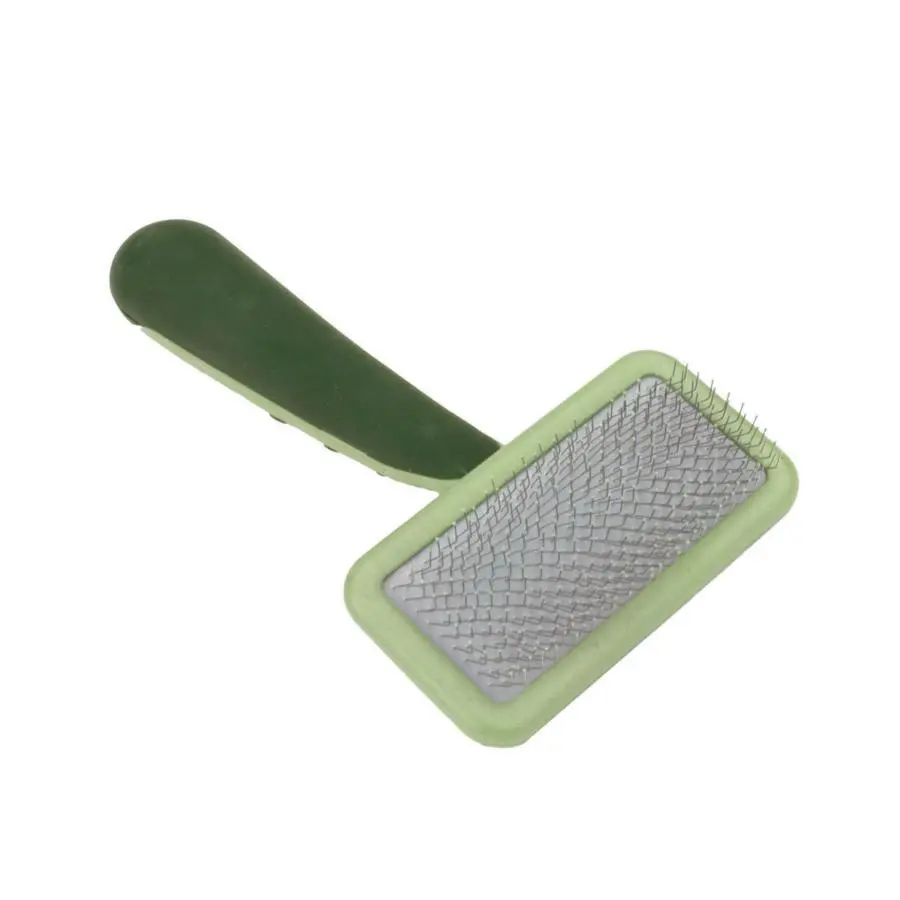 Safari Dog Soft Slicker Brush Small Green