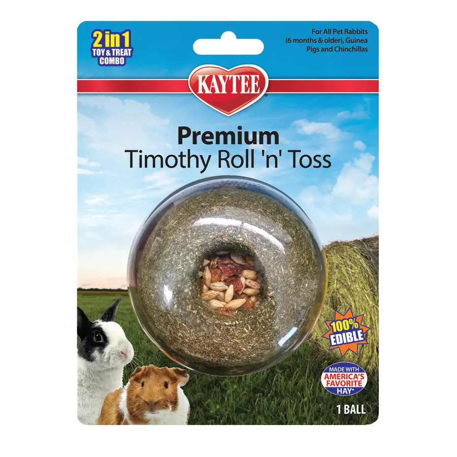 Kaytee Premium Timothy Roll'n'toss Treat