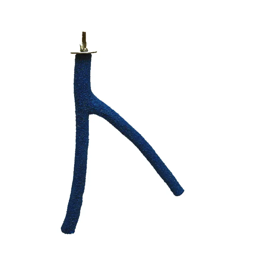 A & E Cages Forked Sand Covered Bird Perch Sm 8"
