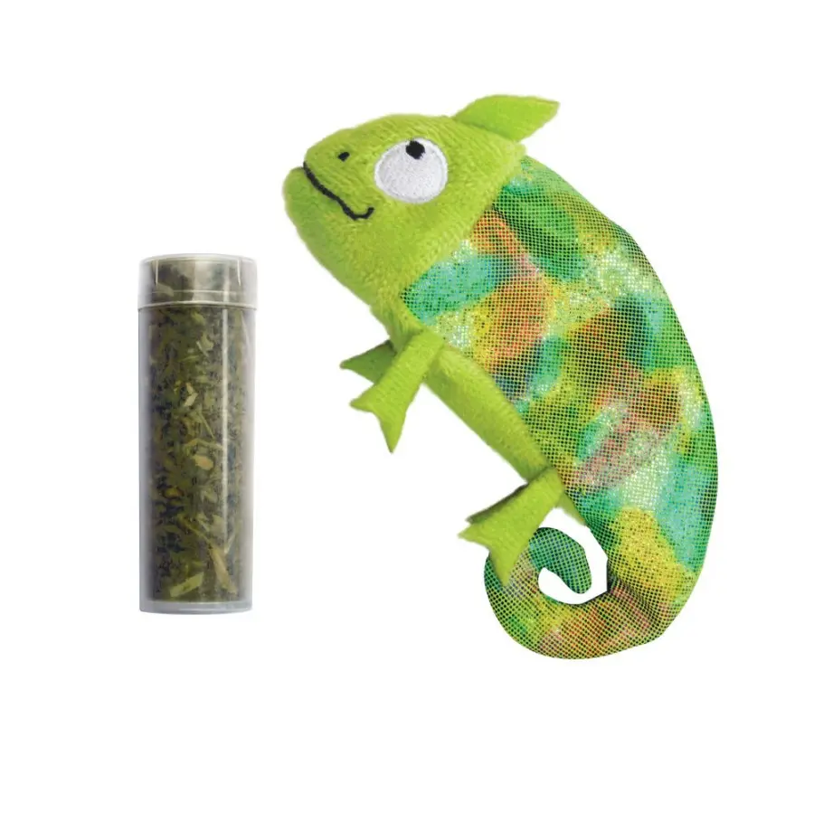 Kong Refillables Critter Catnip Cat Toy Chameleon