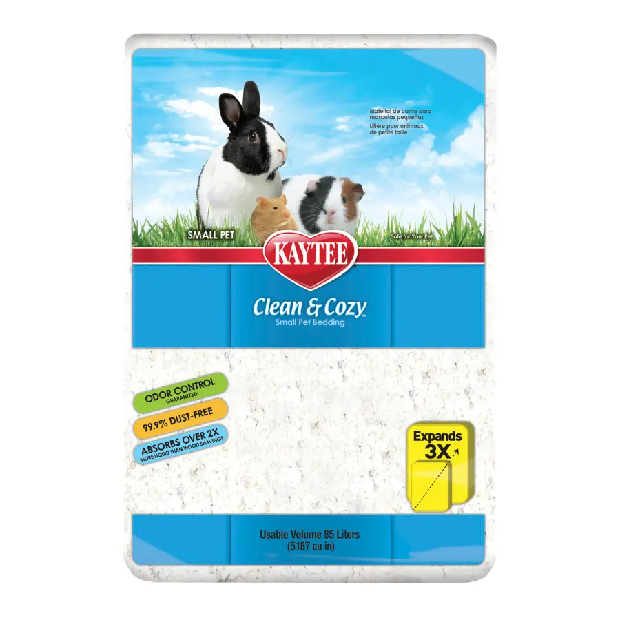 85 l Kaytee Clean & Cozy White Paper Bedding White