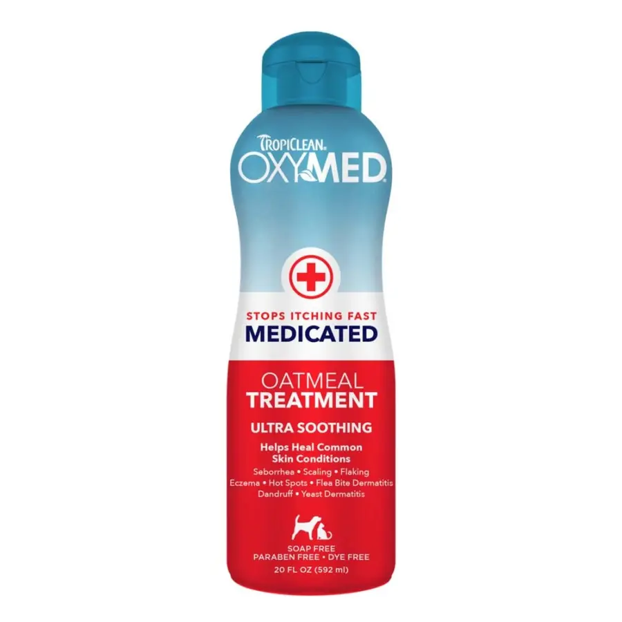 Tropiclean Oxymed Medicated Anti Itch Treatment Pet Rinse