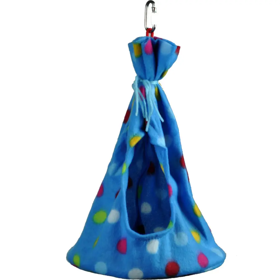 A & E Cages Happy Beaks Fleece Teepee Bird Toy Lg