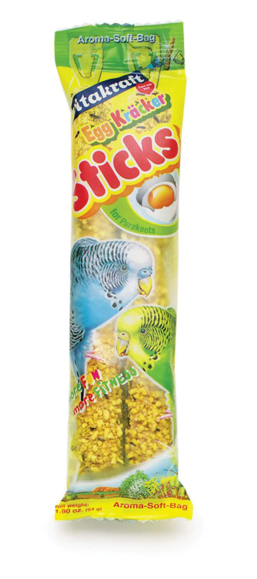Vitakraft Crunch Sticks Egg & Honey Flavor Parakeet Treat 1.9 oz