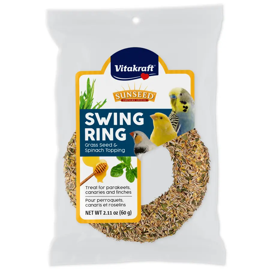 Sun Seed Swing Ring Grass Seed & Spinach Bird Treat 2.11 oz