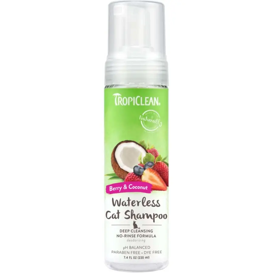 Tropiclean Deep Cleaning Waterless Shampoo for Cats 7.4 Fl. oz