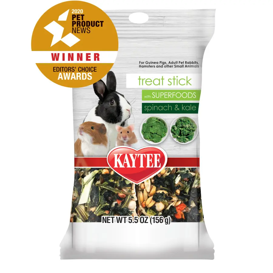 5.5 oz Kaytee Superfood Treat Stick Spinach Kale