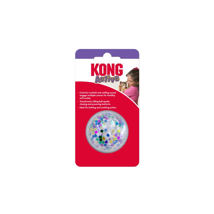 Kong Active Confetti Ball Cat Toy
