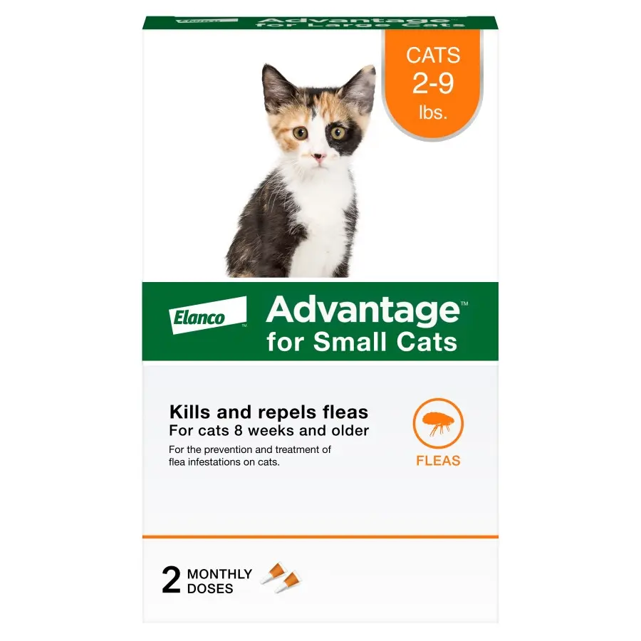 Elanco Advantage Topical Flea Treatment for Cats 2-Month Supply Sm Cats (2-9 lb)