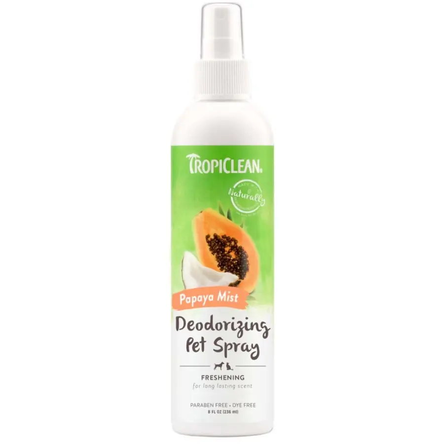Tropiclean Papaya Mist Deodorizing Pet Spray for Dogs 8 Fl oz