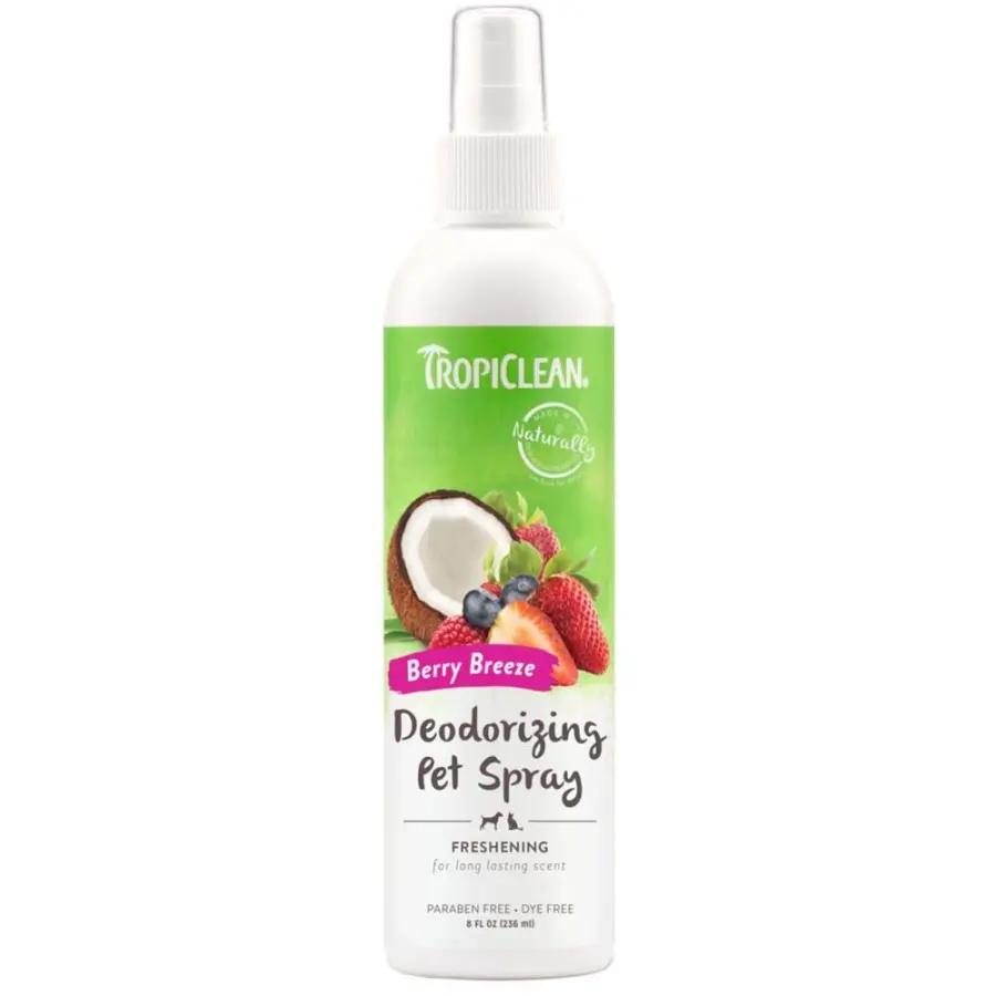 Tropiclean Berry Breeze Deodorizing Spray for Dogs 8 Fl oz