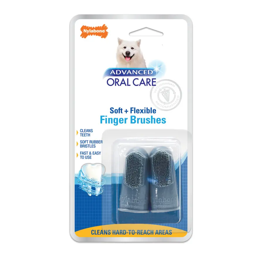 Nylabone Advanced Oral Care Finger Brush 2 Count