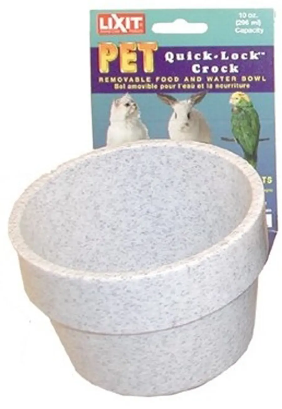 Lixit Quick Lock Crock Granite, 10 oz