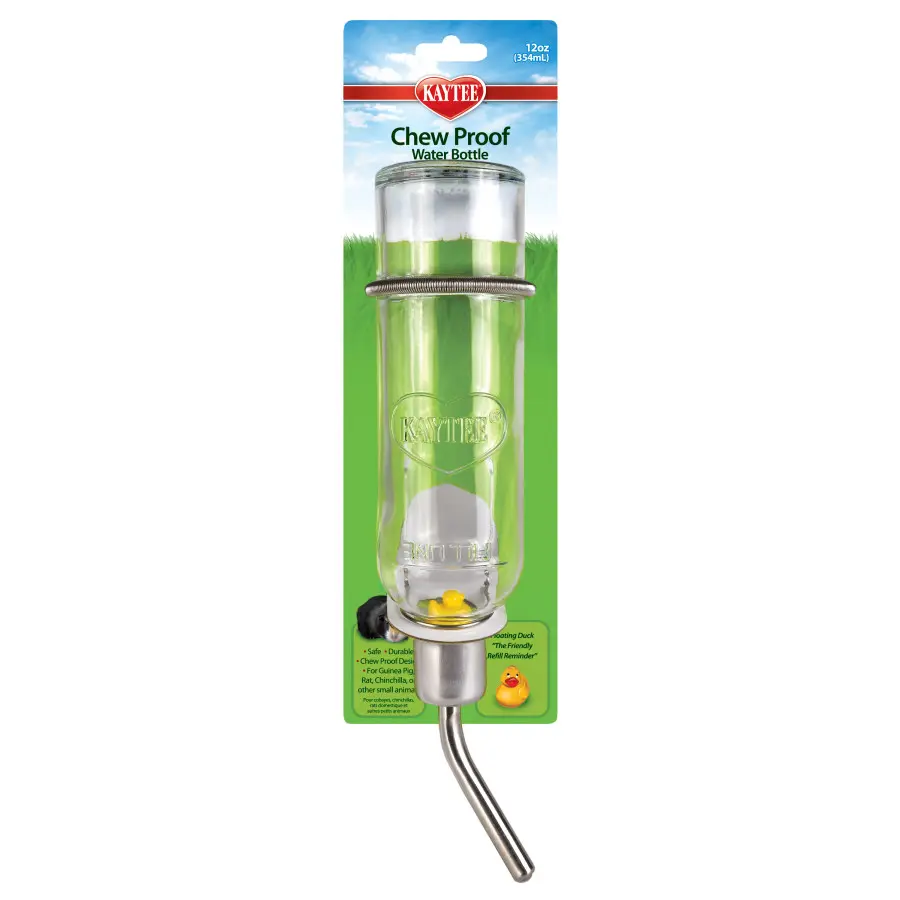 Kaytee Chew-Proof Water Bottle Clear 12 oz
