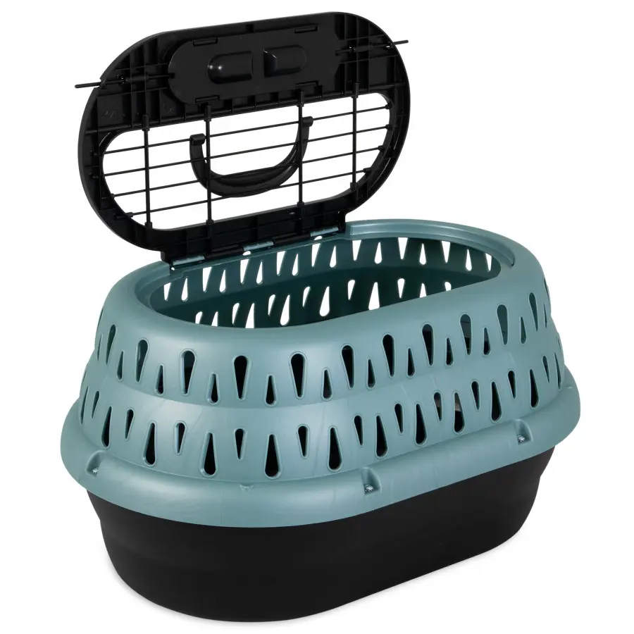 Petmate Top Load Cat Kennel Green Frost, 19 in