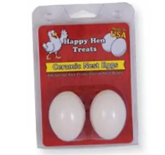 Happy Hen™ Ceramic Nest Eggs White