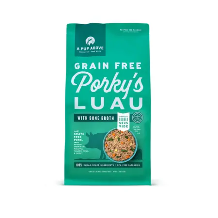 A Puppy Above Dog Frozen Gently Cooked Porky's Luau 7 lb