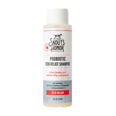 Skout's Honor Dog Grooming Shampoo Probiotic Itch Relief 16 oz