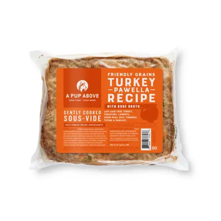 A Pup Above Dog Frozen Gently Cooked Turkey Pawella 1 lb