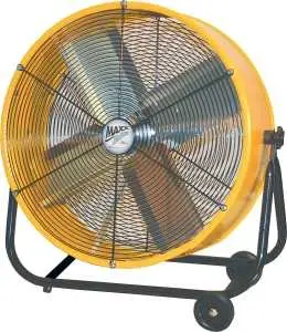 Maxxair Bf24tf Tilt Fan, 120 V, 2-Speed, 1750 to 3200 Cfm Air, Yellow