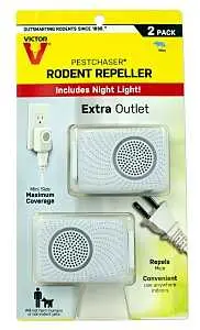 Victor Pestchaser Rodent Repellent, Plug-In, 1.69 in L, Repels: Mice, Rats