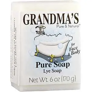 Grandma's Pure and Natural Bar Soap White, 6 oz