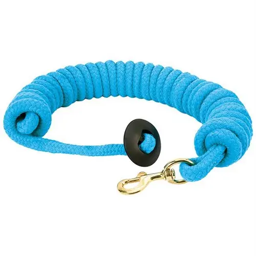Rounded Cotton Lunge Line with 225 Snap, 3 / 4" X 25' Hurricane Blue
