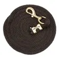 Poly Lead Rope with A Solid Brass 225 Snap, Solid - Brown