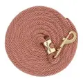 Poly Lead Rope with A Solid Brass 225 Snap, Solid - Cinnamon