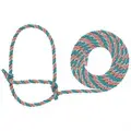 Cattle Rope Halter, Coral / Gray / Teal