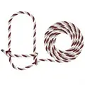 Cattle Rope Halter Maroon / Gray / White