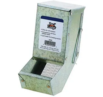Metal Small Animal Feeder with Lid and Sifter Bottom - 3in
