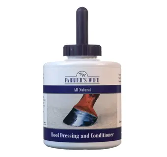 Farrier's Wife® Hoof Dressing and Conditioner with Brush 30 oz