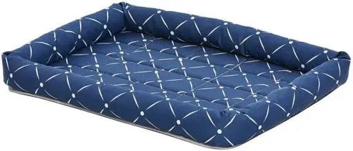 Midwest Quiet Time Ashton Bolster Bed Blue 24"