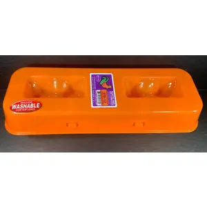 Plastic Egg Tray Suite 18 Eggs - Orange