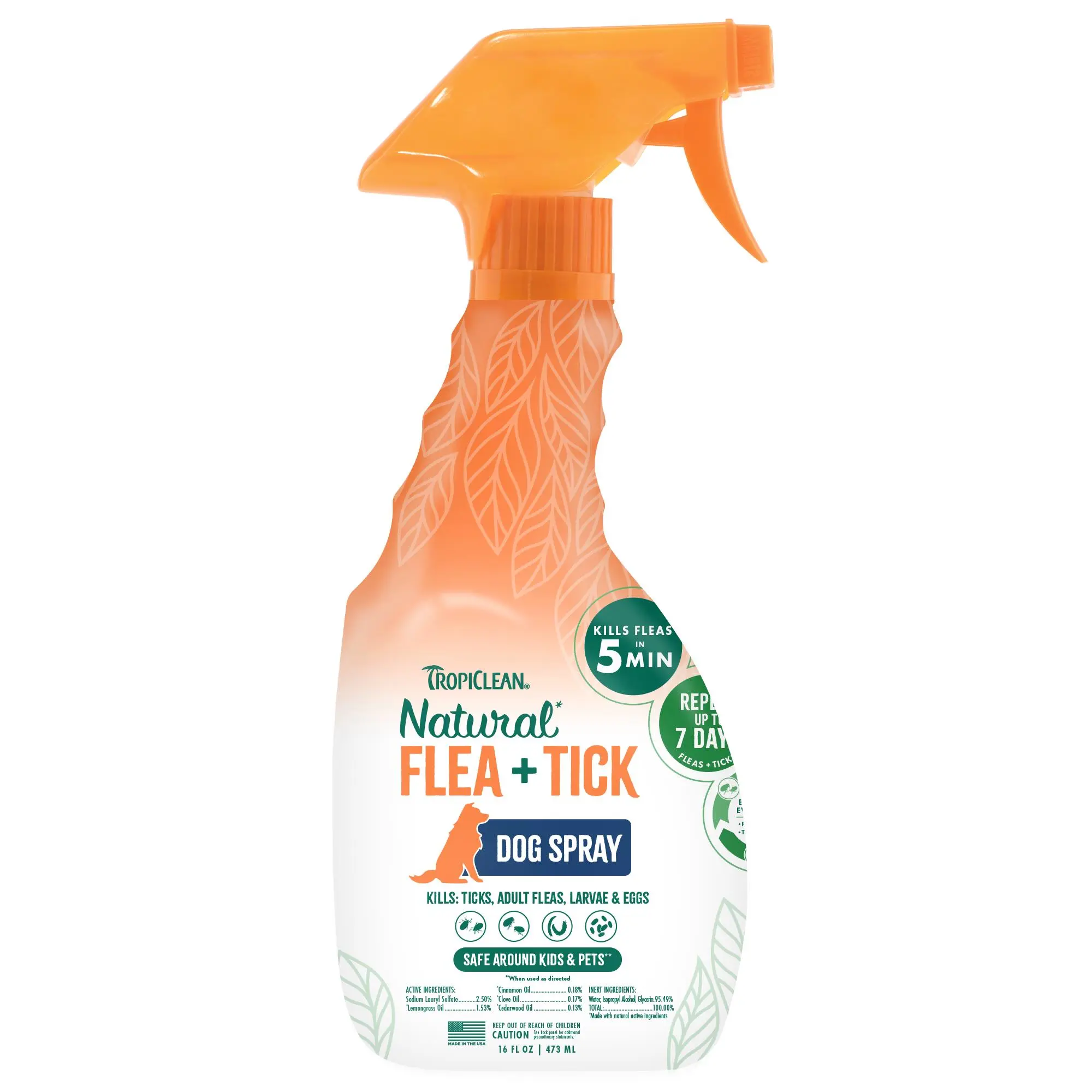Tropiclean Flea & Tick Pet Spray 16 oz