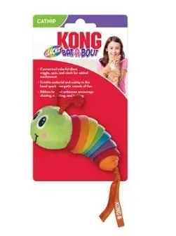 Kong Bat-A-Bout Clackz Caterpillar Cat Toy