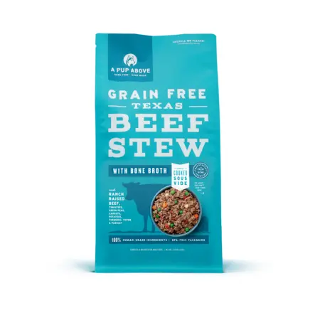 7 lb A Puppy Above Dog Frozen Gently Cooked Texas Beef Stew