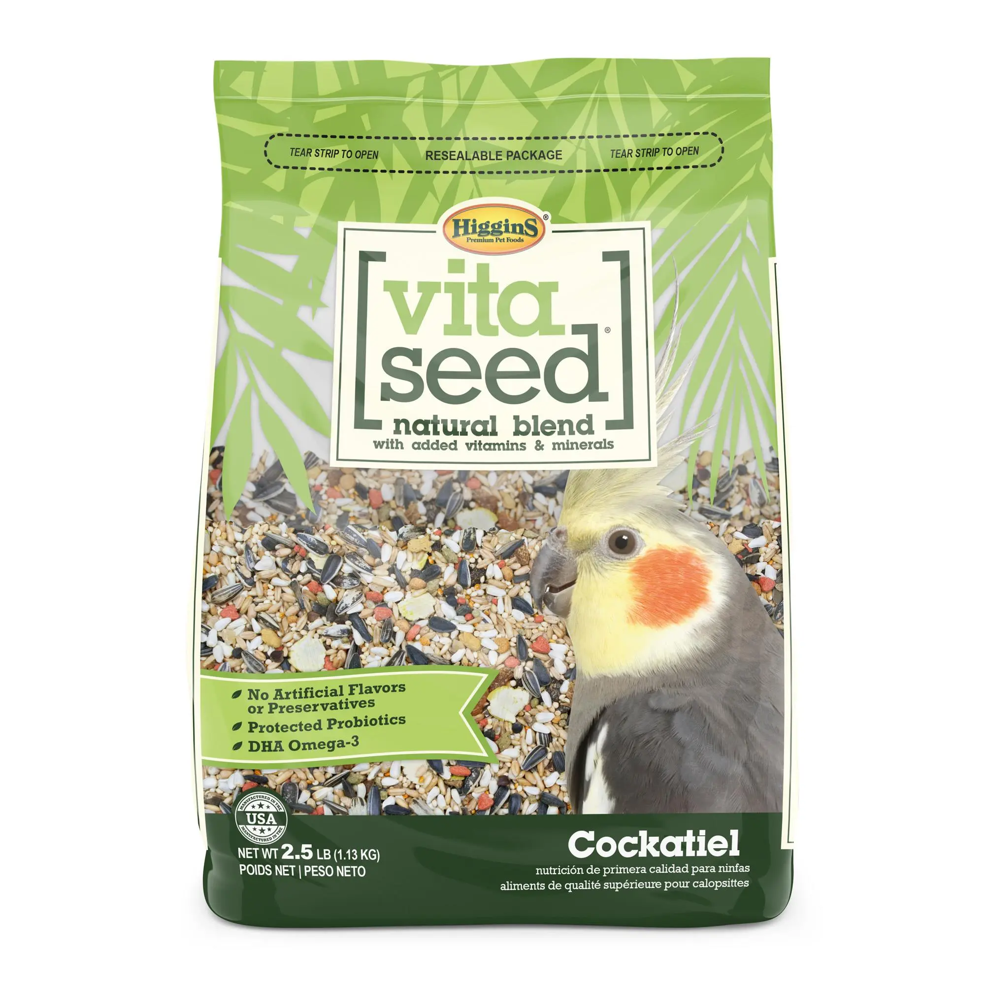 2.5 lb Higgins Vita Seed Cockatiel