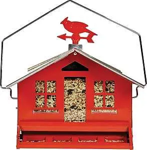 Perky-Pet Squirrel-Be-Gone Ii 338 Wild Bird Feeder, Country Metal, 14 in H, Pole Mounting 8 lb