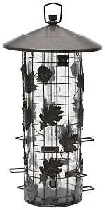 Perky-Pet Wild Bird Feeder, Metal, Rustic Brown, Hanging Mounting