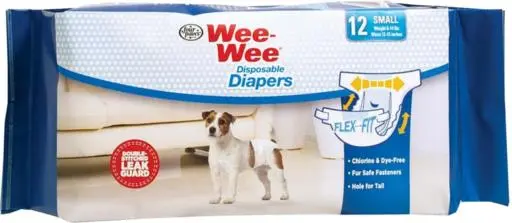 Four Paws Disposable Dog Diaper Small 12 Count