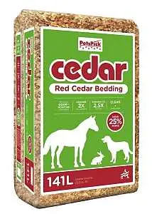 Petspick Livestock Bedding, Cedar, Red